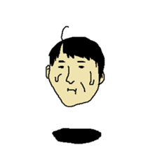 Floating face sticker #8601667