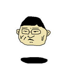 Floating face sticker #8601669