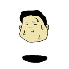 Floating face sticker #8601671