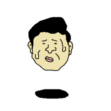 Floating face sticker #8601673