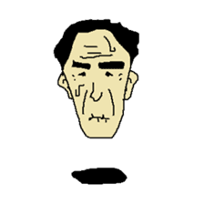 Floating face sticker #8601674