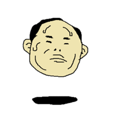 Floating face sticker #8601676
