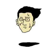 Floating face sticker #8601677