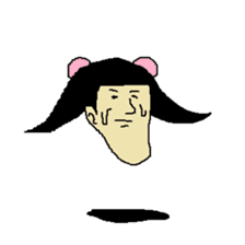 Floating face sticker #8601678