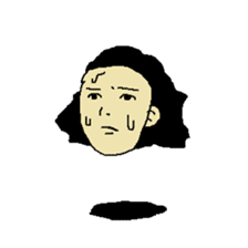 Floating face sticker #8601679
