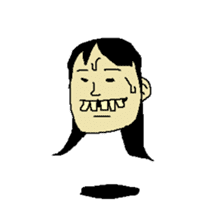 Floating face sticker #8601680
