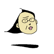 Floating face sticker #8601681