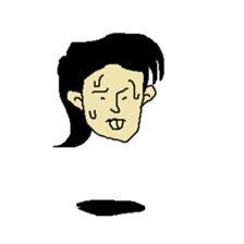 Floating face sticker #8601682