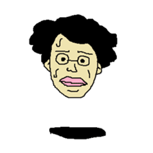 Floating face sticker #8601683