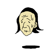 Floating face sticker #8601684