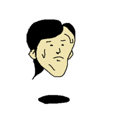 Floating face sticker #8601685