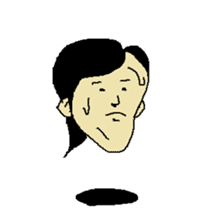 Floating face sticker #8601685