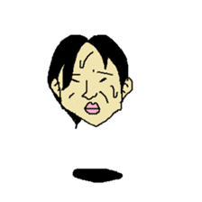 Floating face sticker #8601687