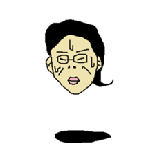 Floating face sticker #8601688