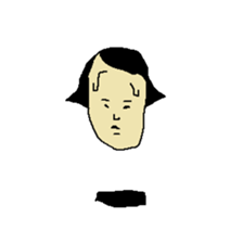 Floating face sticker #8601689