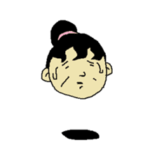 Floating face sticker #8601690