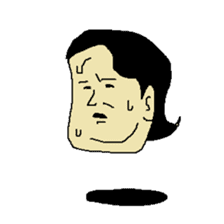 Floating face sticker #8601691