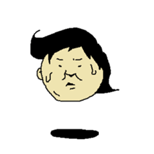 Floating face sticker #8601692