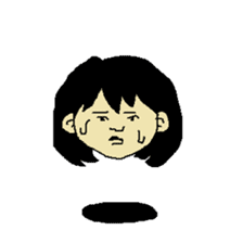 Floating face sticker #8601693