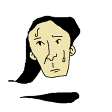 Floating face sticker #8601694