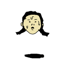 Floating face sticker #8601696