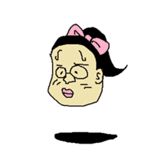 Floating face sticker #8601697