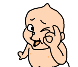 funny baby Ken sticker #8601738