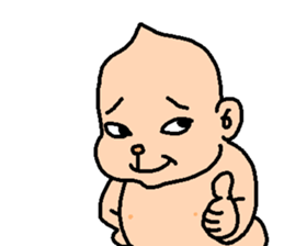 funny baby Ken sticker #8601739