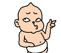 funny baby Ken sticker #8601740