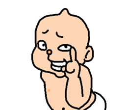 funny baby Ken sticker #8601744