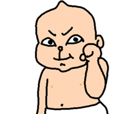 funny baby Ken sticker #8601745