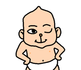 funny baby Ken sticker #8601758