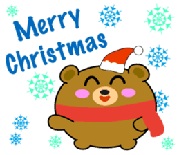 The Balloon Bear - Christmas is here! sticker #8602310