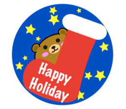 The Balloon Bear - Christmas is here! sticker #8602320