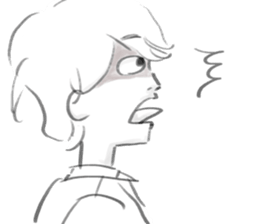 Handsome youth sticker. sticker #8603393