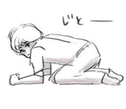 Handsome youth sticker. sticker #8603399