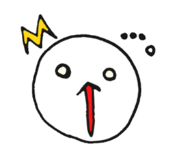 white ball and cat sticker #8603424