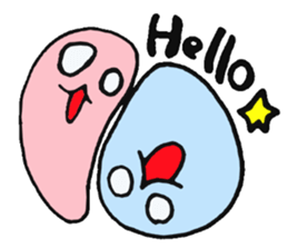 white ball and cat sticker #8603431