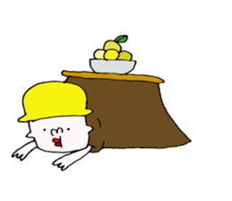 yellow hat boy2. sticker #8603699