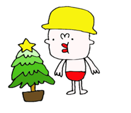 yellow hat boy2. sticker #8603702