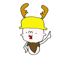 yellow hat boy2. sticker #8603705