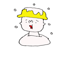 yellow hat boy2. sticker #8603709