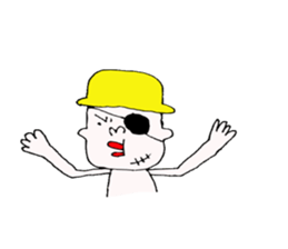 yellow hat boy2. sticker #8603712
