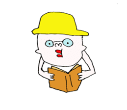 yellow hat boy2. sticker #8603713