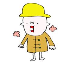 yellow hat boy2. sticker #8603726