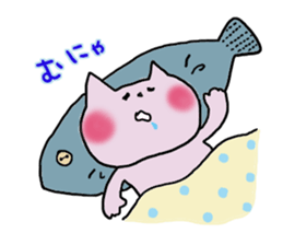 Surely usable pink cat2 sticker #8603997