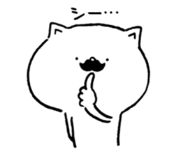 Higenyanko beard cat 2 sticker #8604475