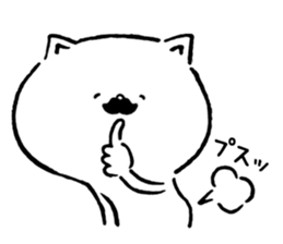 Higenyanko beard cat 2 sticker #8604476