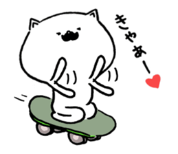 Higenyanko beard cat 2 sticker #8604489