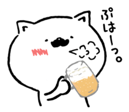 Higenyanko beard cat 2 sticker #8604496